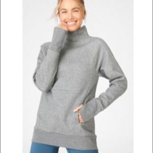 Fabletics Size Small Heather Grey Sweatshirt